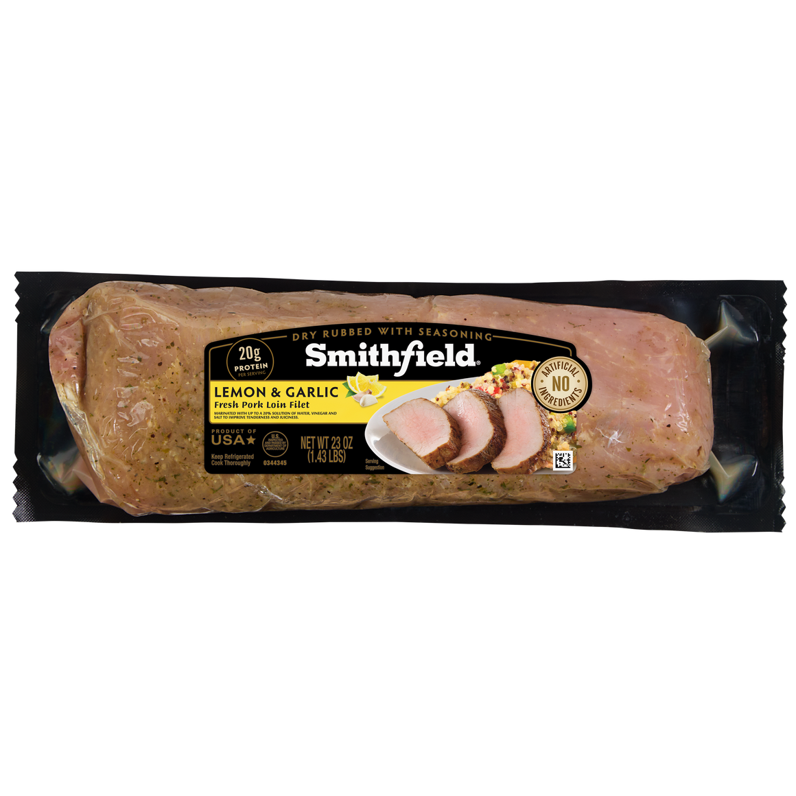 Roasted Garlic & Herb Marinated Fresh Pork Tenderloin | Smithfield